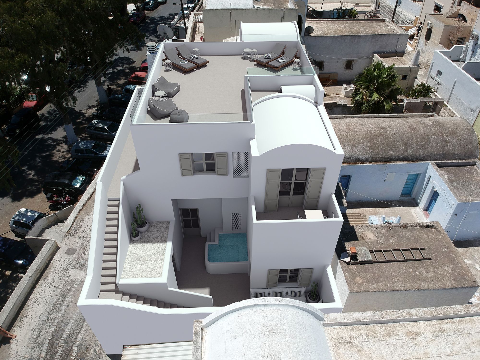 Bedspot Hostel Fira  Eksteriør billede